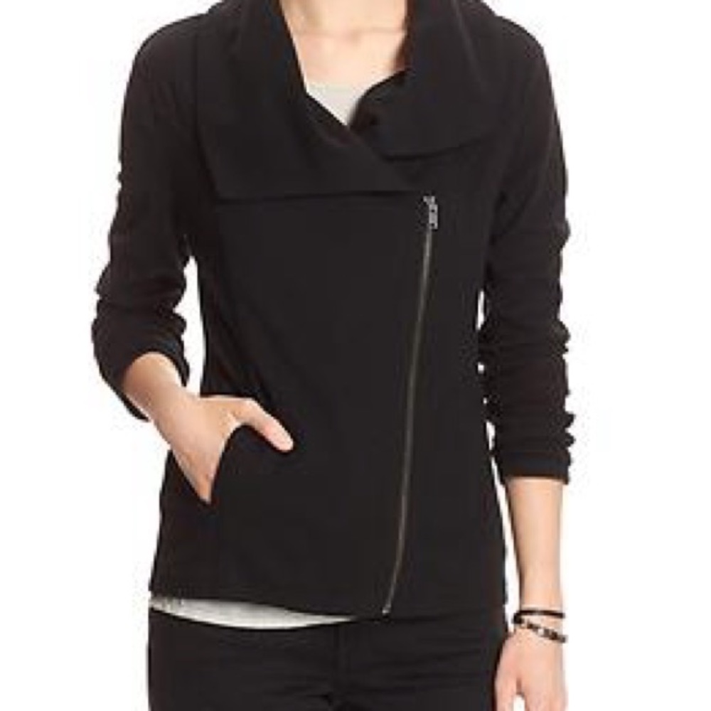 Banana Republic Black Wool Blend Coat